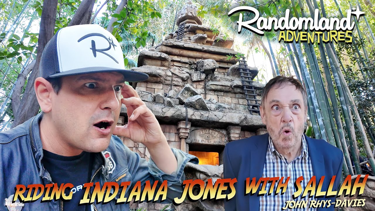 Riding Indiana Jones with SALLAH at Disneyland! (John Rhys-Davies!)