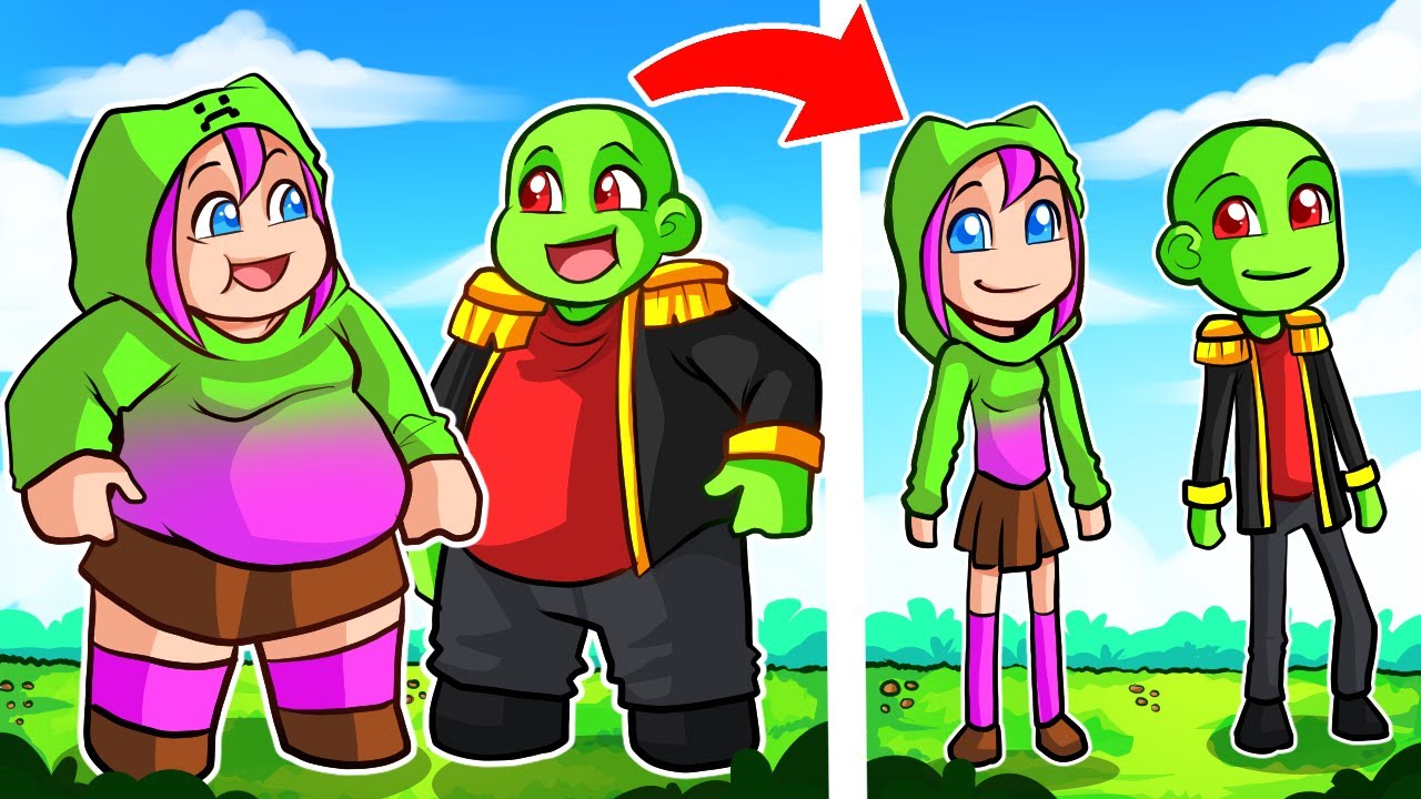 ¡MINECRAFT PERO... CADA MINUTO SOMOS MÁS FLACOS!