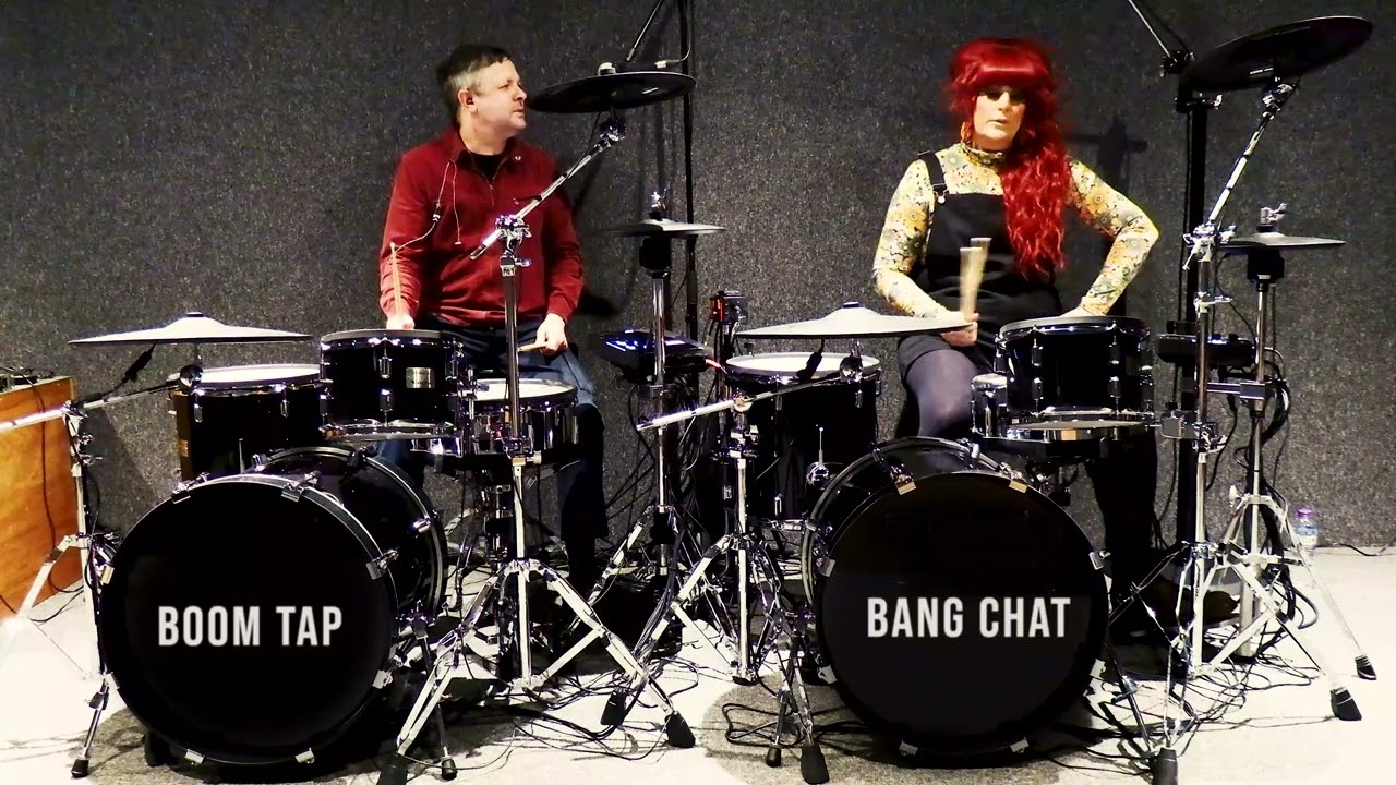 Hairdresser learns to play drums in just one hour. Episode 4. Boom Tap Bang Chat with Jess Steel