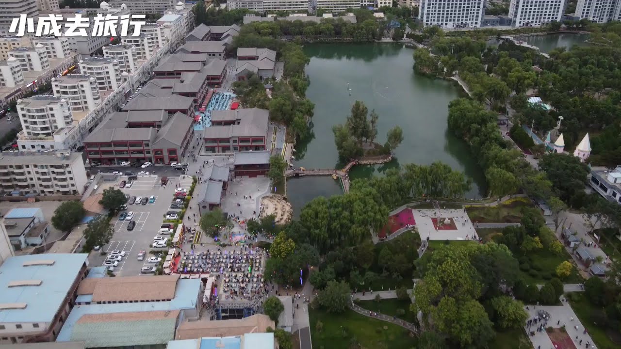 航拍甘肃张掖市，一座低消费 慢节奏旅游小城，看看建设怎么样？