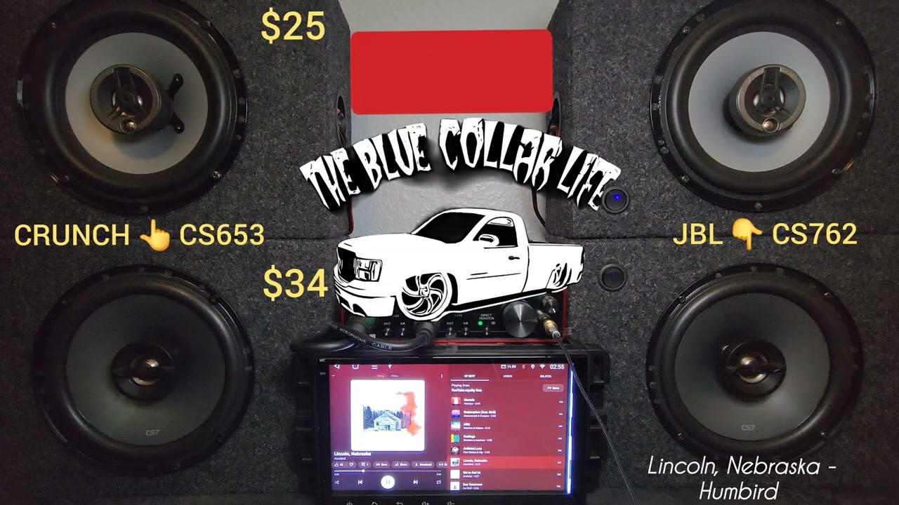 ( Crunch CS653 VS JBL CS762 ) 6 1/2 Car Speakers