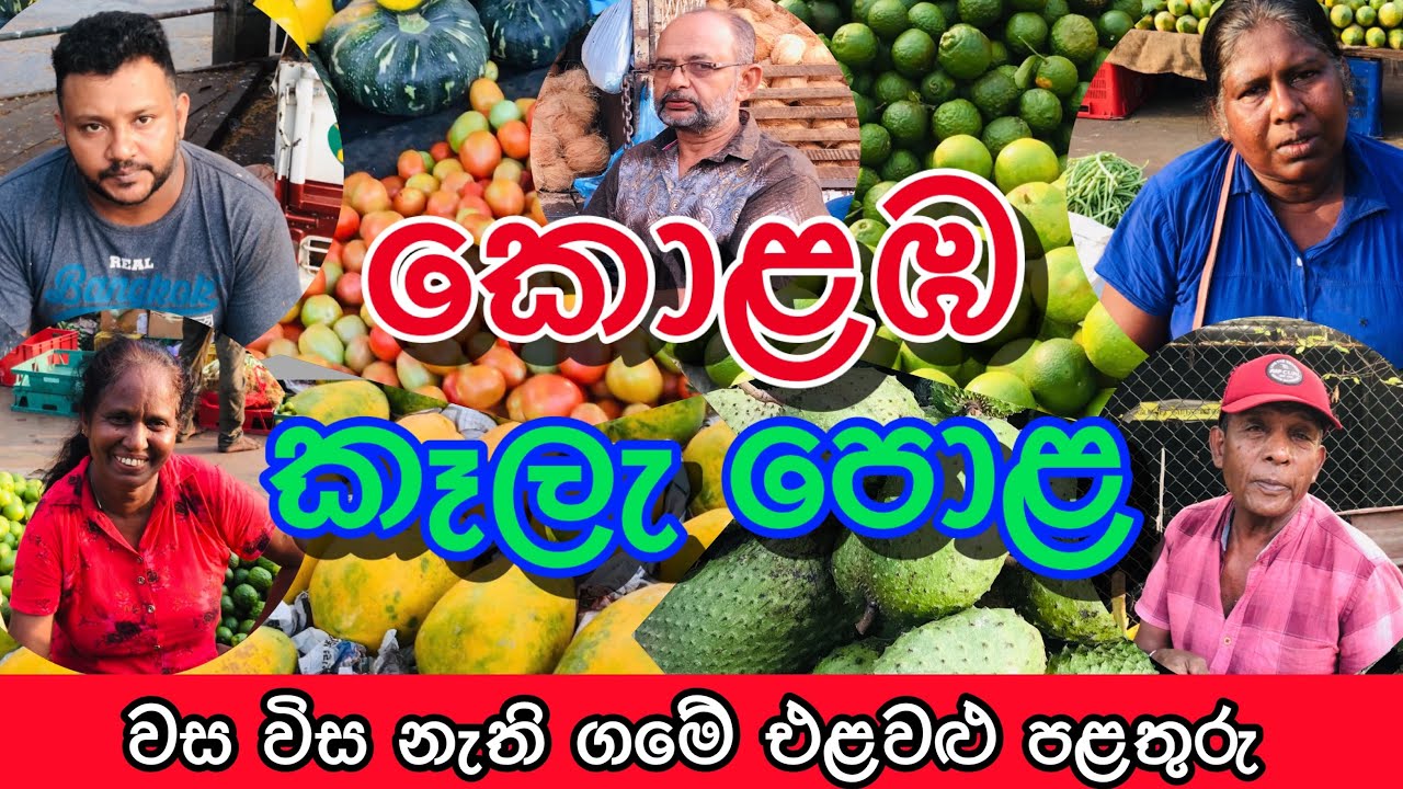 වස විස නැති කෑලැ පොළේ එළවළු පළතුරු 🥑🥒| Colombo Night Market @HarshanakalumVlogs
