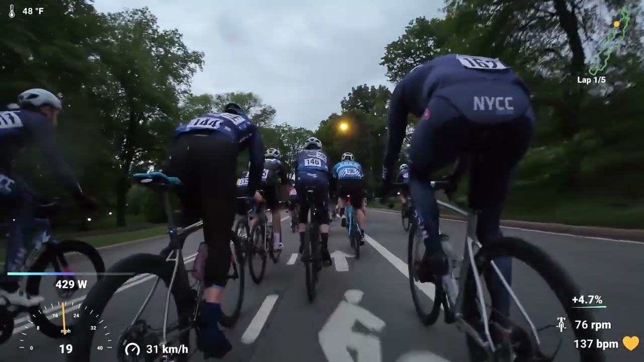 Central Park Bike Race - CRCA Men's B 3/4 Field May 10th 2025 - First Ever Leadout
