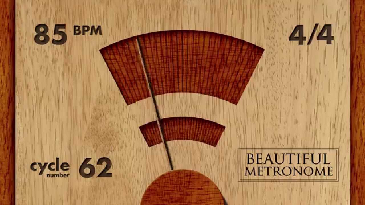 85 BPM 4/4 Wood Metronome HD