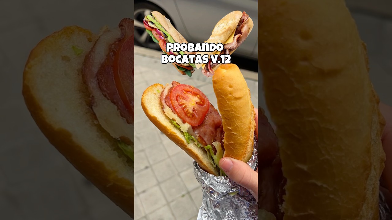 Bocat&oacute;n con pan de hormig&oacute;n🦦👍// #bocadillos #bocatas #bocaton #comida #madrid