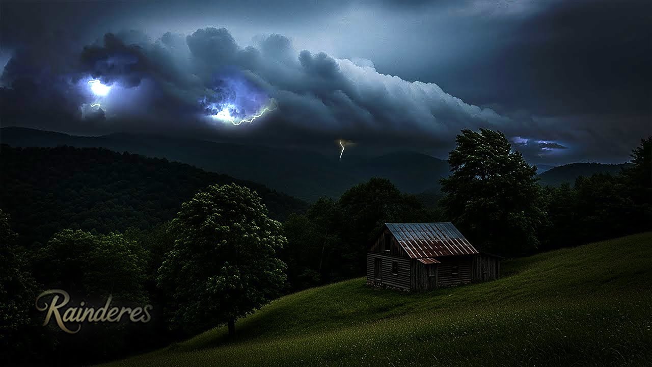 🌩️ Lightning Over Silent Valley | Nature Storm Ambience for Sleep & Study