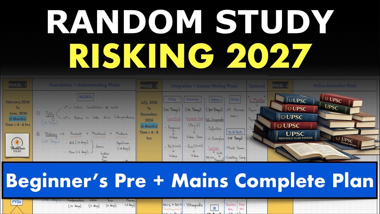 UPSC 2027: Random Study is Quietly Killing Your Attempt #upsc2027 #thinkbasicfolks #ias