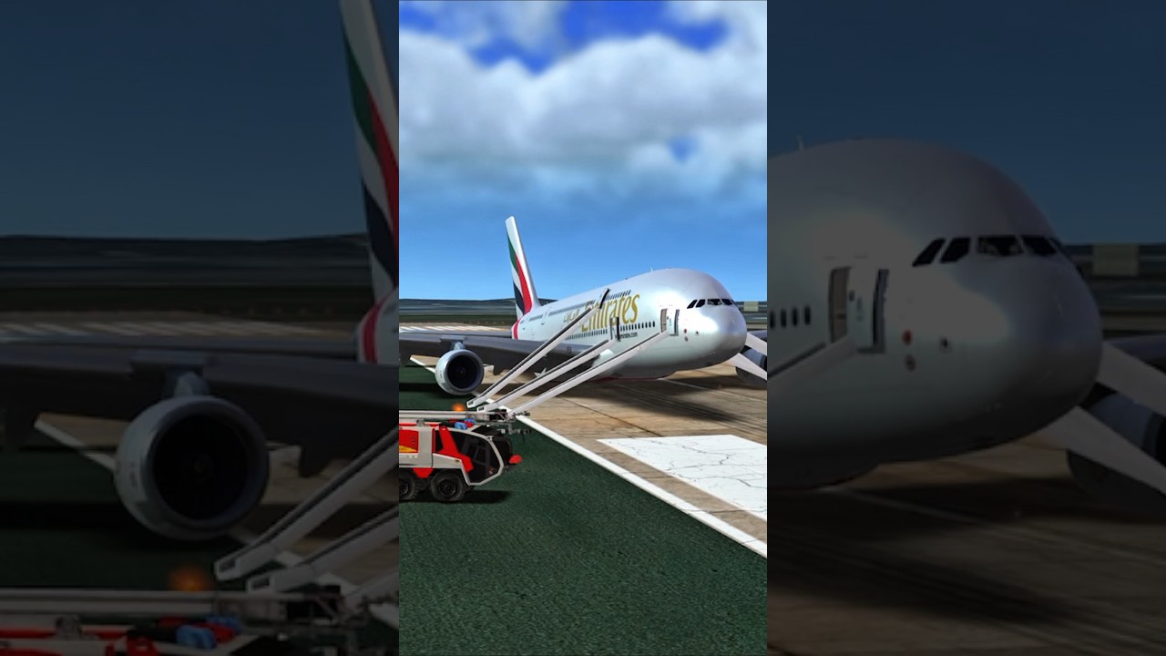 Emirates A380 belly landing 