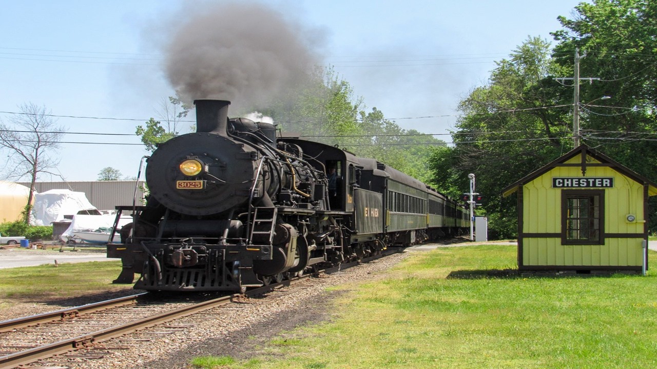 New Haven 3025: Chasing the Valley Railroad 5-25-2019