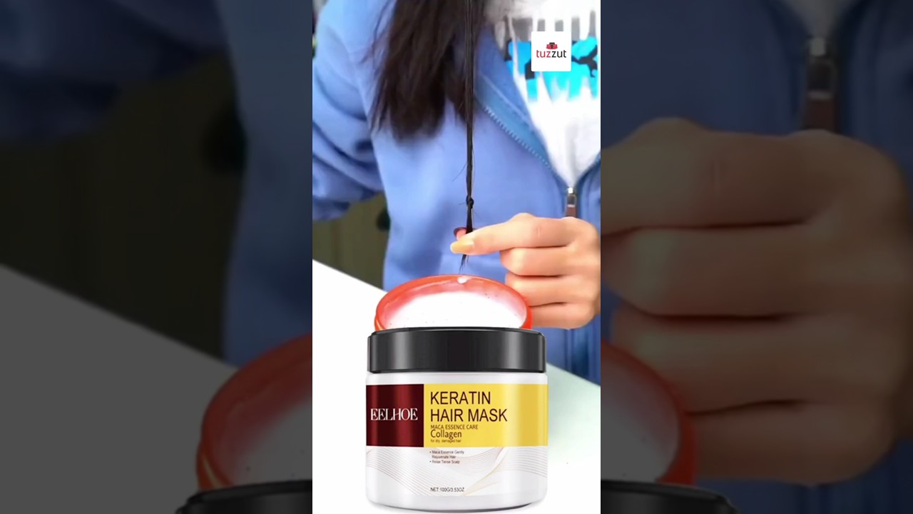Collagen Keratin Hair Mask Deep Moisturizing Repair Damaged Hair Knot Anti-hair Loss - 100g