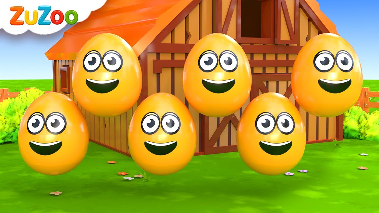 Aprender Colores y Números | Huevos de Colores en la Granja | Canciones Infantiles ZuZoo en Español