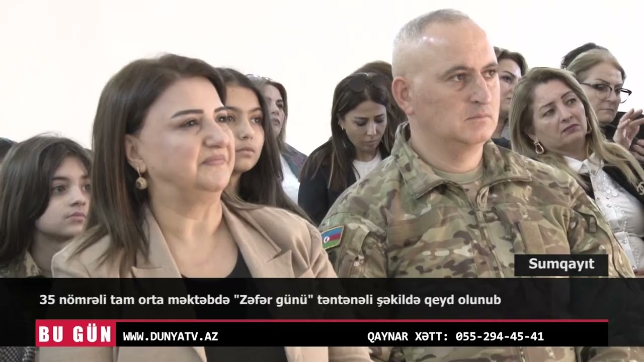 35 nömrəli tam orta məktəbdə Zəfər günü təntənəli şəkildə qeyd olunub