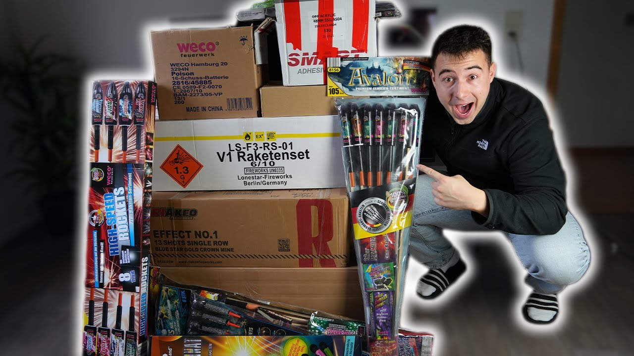Meine XXL SILVESTER FEUERWERK RESTE auspacken!😍🧨