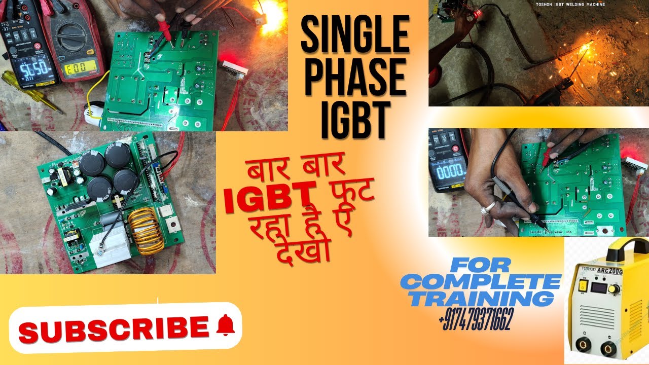 Single phase igbt welding machine fully repair || Toshon  IGBT SINGLE CADR REPAIR