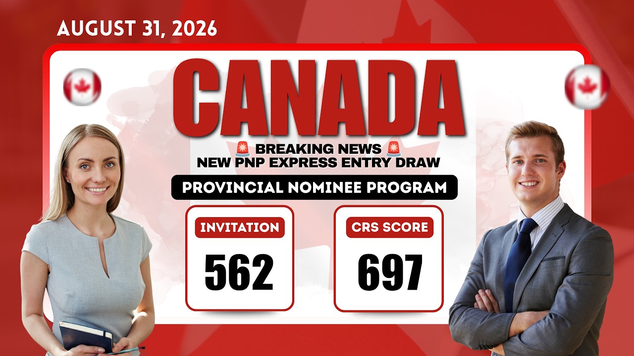 Canada's Latest Express Entry Draw: 562 PNP Candidates Invited | CRS Drops to 697!