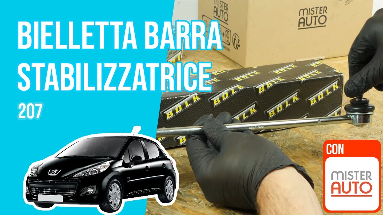 Sostituzione bielletta barra stabilizzatrice Peugeot 207 🚗