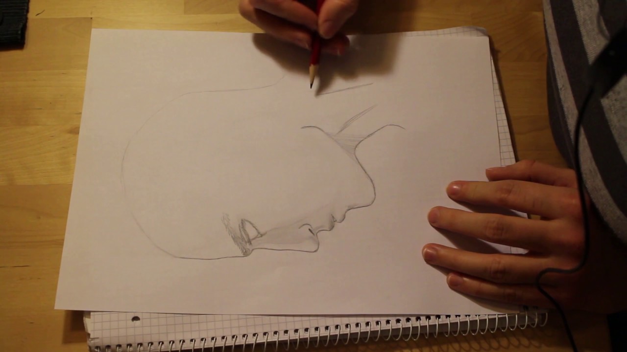 ASMR Drawing Geralt from The Witcher (No talking) - Tapping and Tracing
