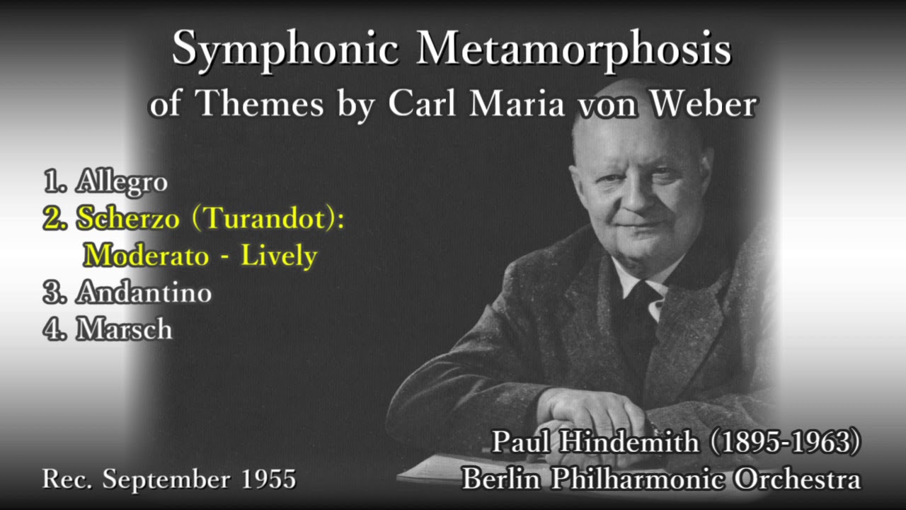 Hindemith: Symphonic Metamorphosis of Themes by Carl Maria von Weber, Hindemith & BPO (1955)