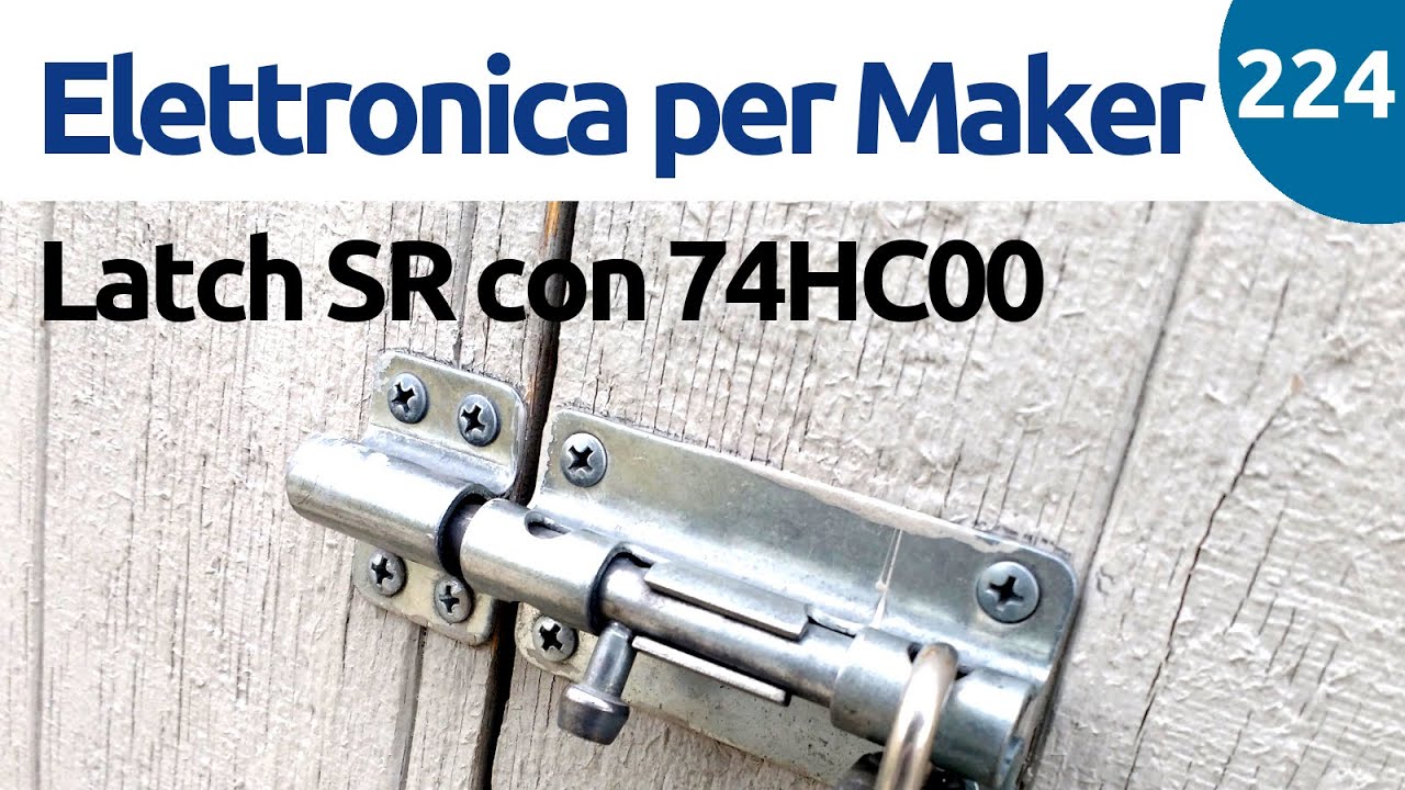 Come realizzare su TinkerCAD Circuits un Flip Flop SR con NAND SN74HC00 - Video 224