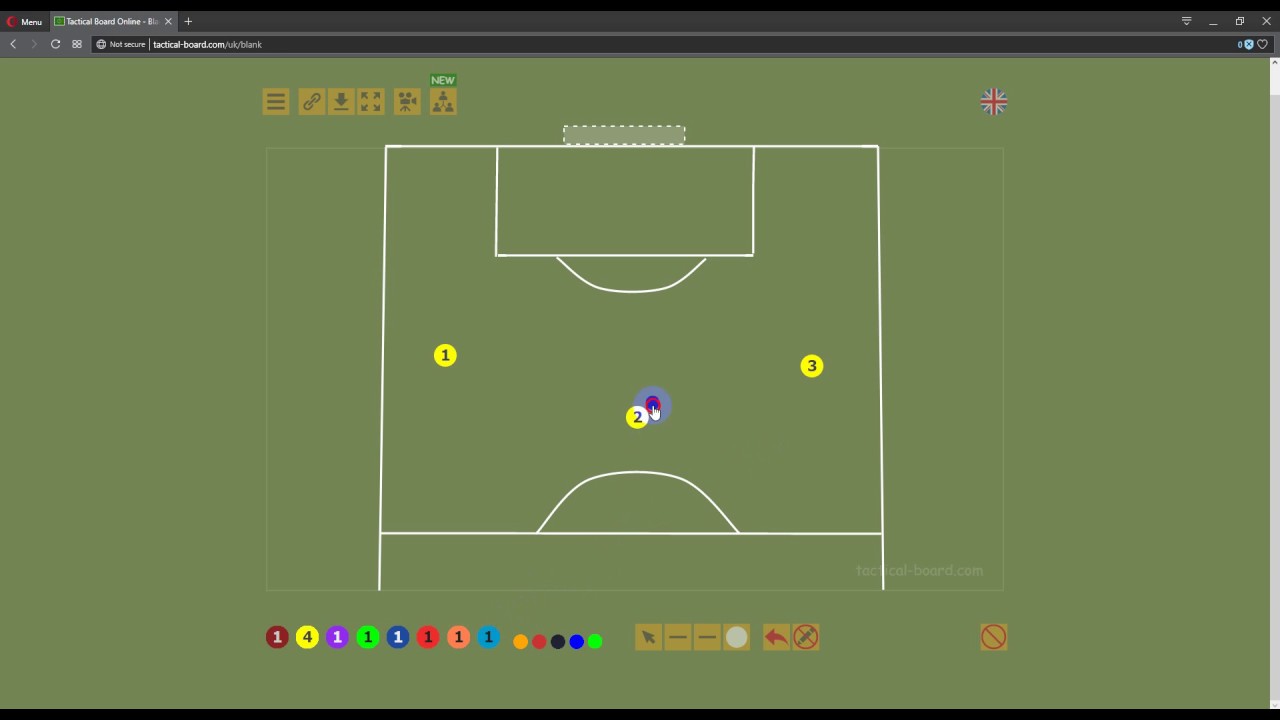tactical-board.com  - пустая доска (без маркировки)