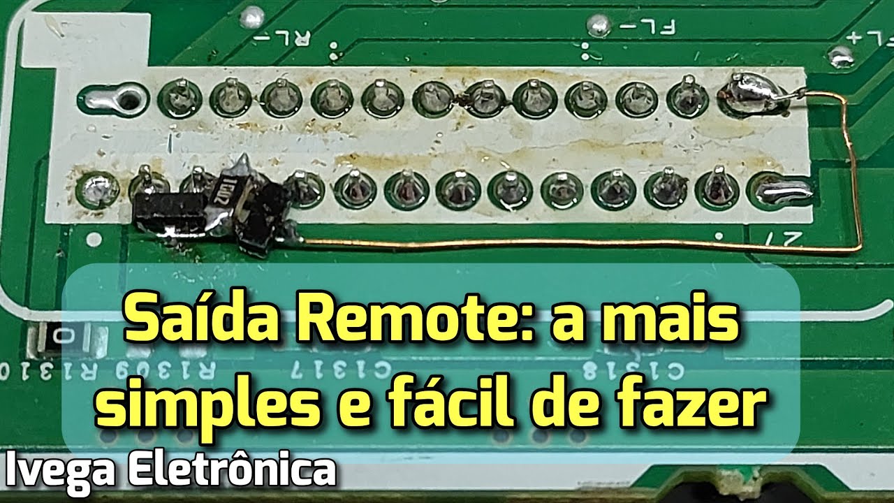 Saida remoto, a mais fácil e simples de se fazer. Para TDA7388