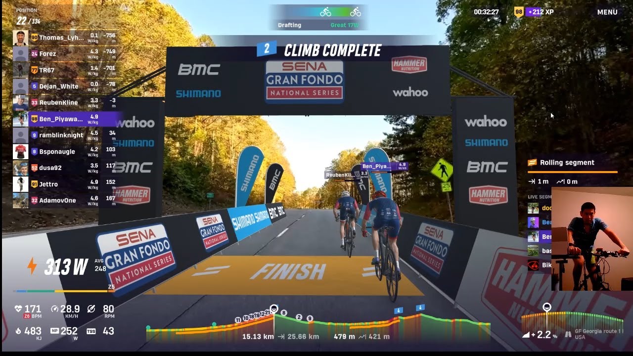 ROUVY - Race: E-Fondo Georgia Route 1 - 3rd place AG