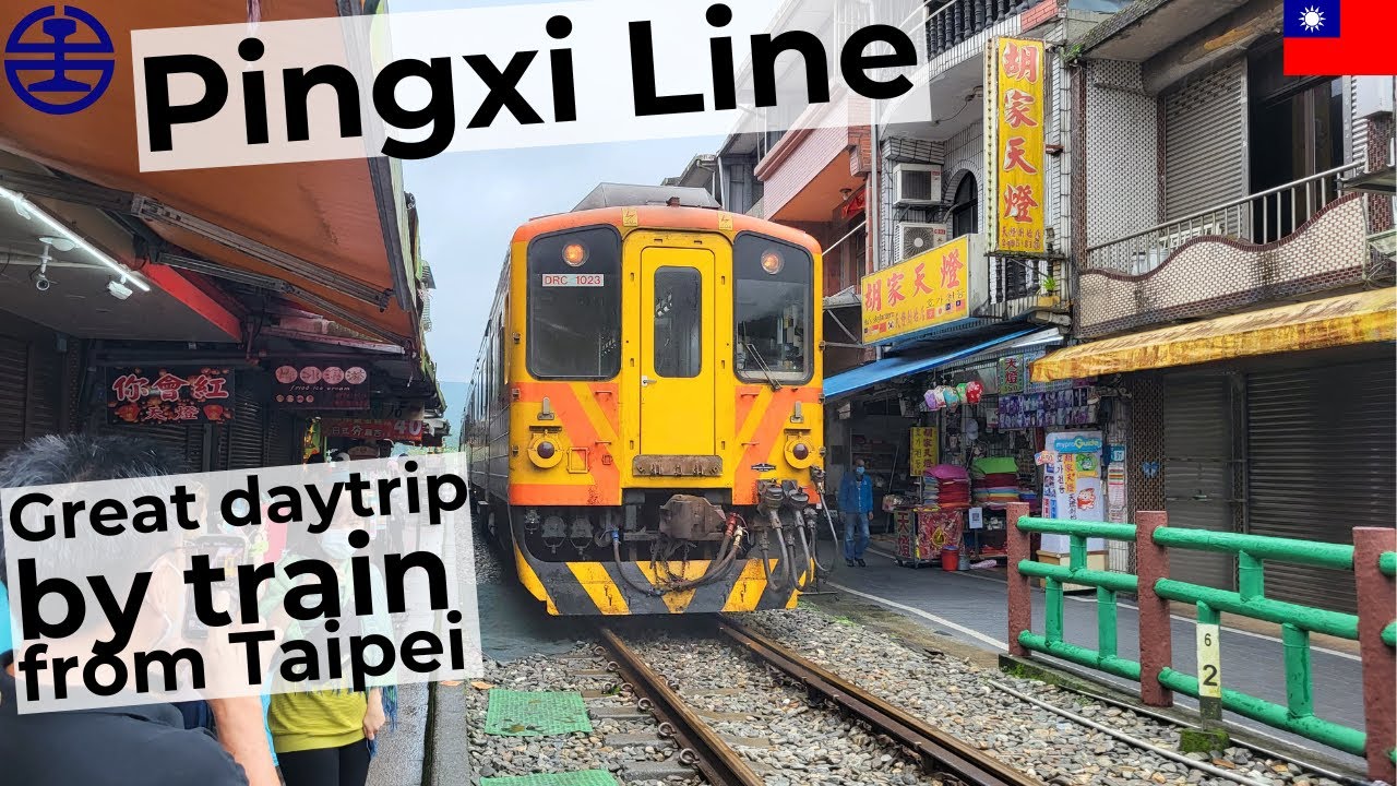 Pingxi line. Great railway excursion from Taipei to Houtong (cat village), Shifen & Pingxi by train