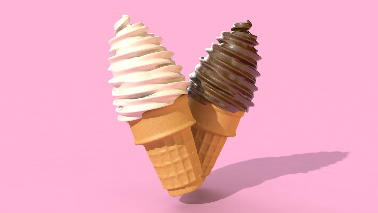 시포디 강좌] 무더위엔 소프트 아이스크림 1부 모델링 (Cinema4D Soft Icecream modeling)