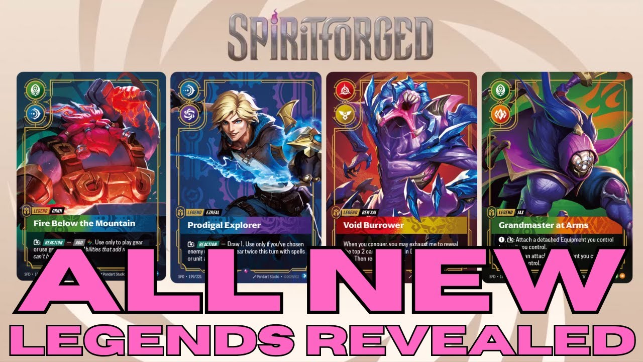 Riftbound Spiritforge Legend reveals are INSANE!