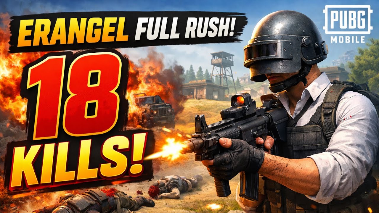 They Couldn't Stop Me! 😈 18 Kills Full Rush | New Erangel Event | PUBG Mobile