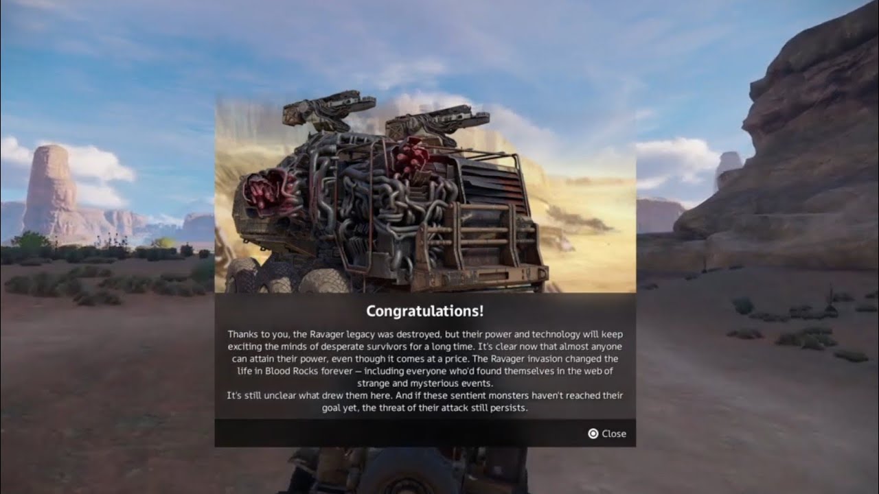 Fighting against 3 bosses on the battlefield in the Crossout story mode