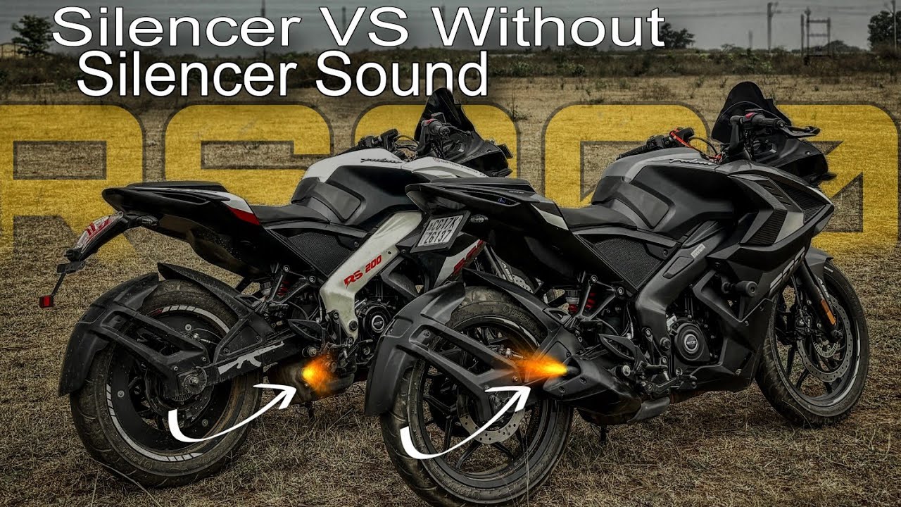 Rs 200 Silencer VS Without Silencer Sound 🔥🔥 RS200 Exhaust Sound 🔥