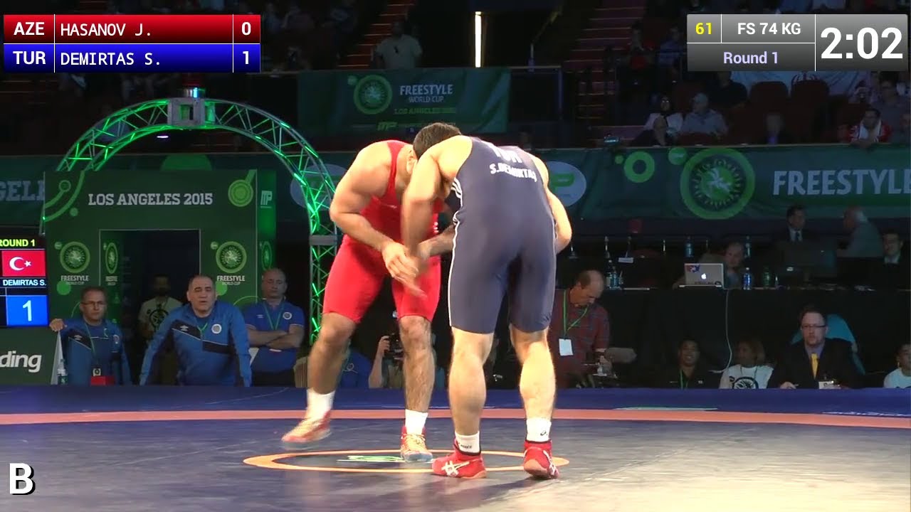 Round 1 FS - 74 kg: Jabrayil HASANOV (AZE) df. Soner DEMIRTAS (TUR), 6-3