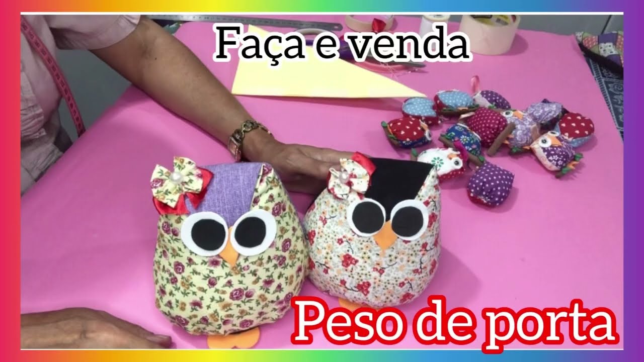 Coruja 🦉 Peso de porta!Fácil demais#pesodeporta#façaevenda#diy#fuxico#façavocemesmo#coruja