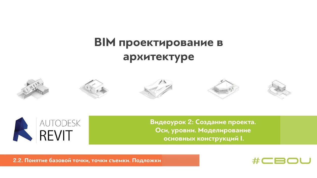 Лекция 2.2. Понятие базовой точки, точки съемки. Подложки (Revit_#СВОИ)