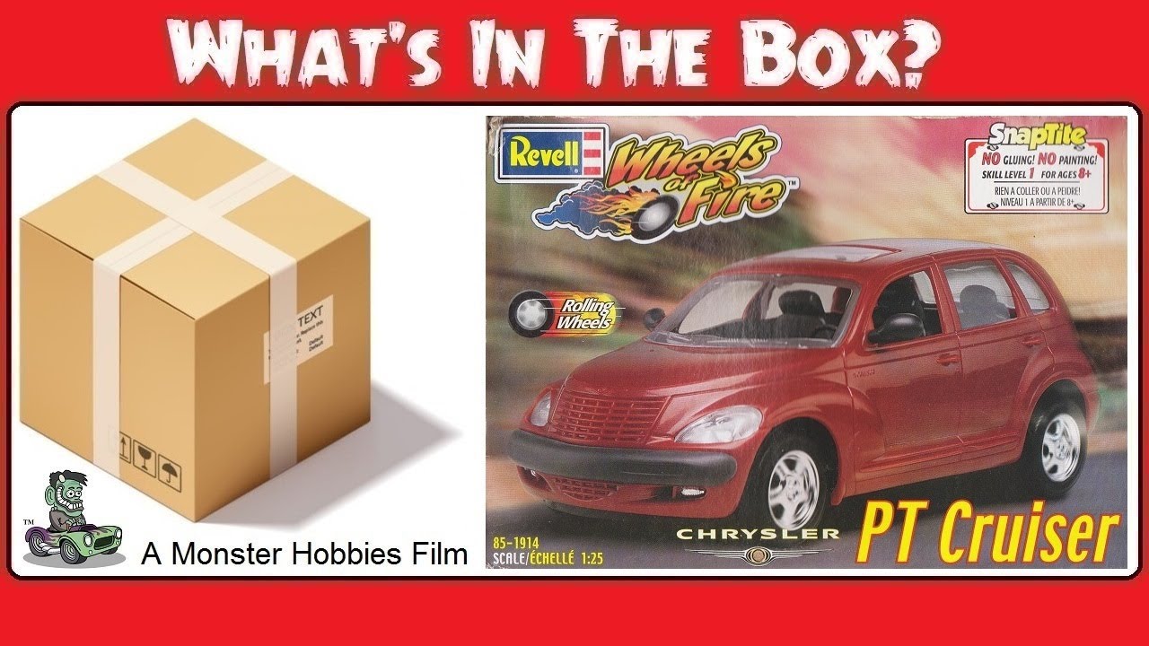 What's In The Box? The Wheels of Fire 2000 Chrysler PT Cruiser by Revell - Model Kit Unboxing Video