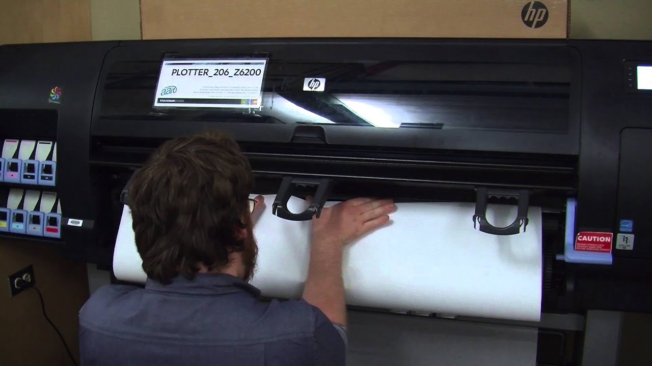 Loading Paper on Z6200 plotters