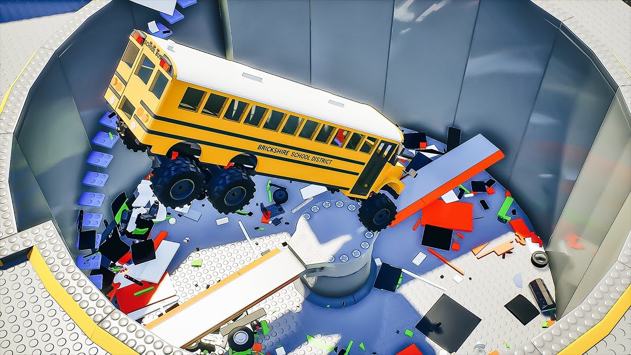 Lego Cars vs Shredding Pit 2 | Brick Rigs