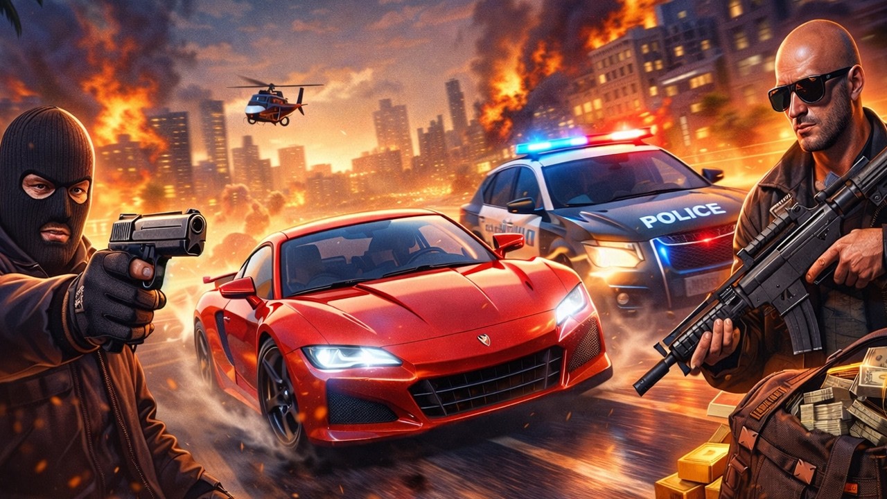 Real Car Simulator Crime City | Urban Crime Car Driving Simulator 2026 🚗💥 Android Gameplay
