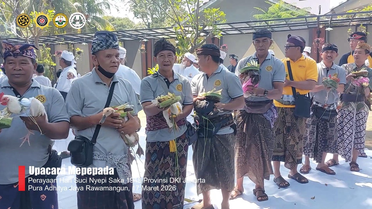 Upacara Mepepada | Perayaan Hari Suci Nyepi Saka 1948 Provinsi DKI Jakarta