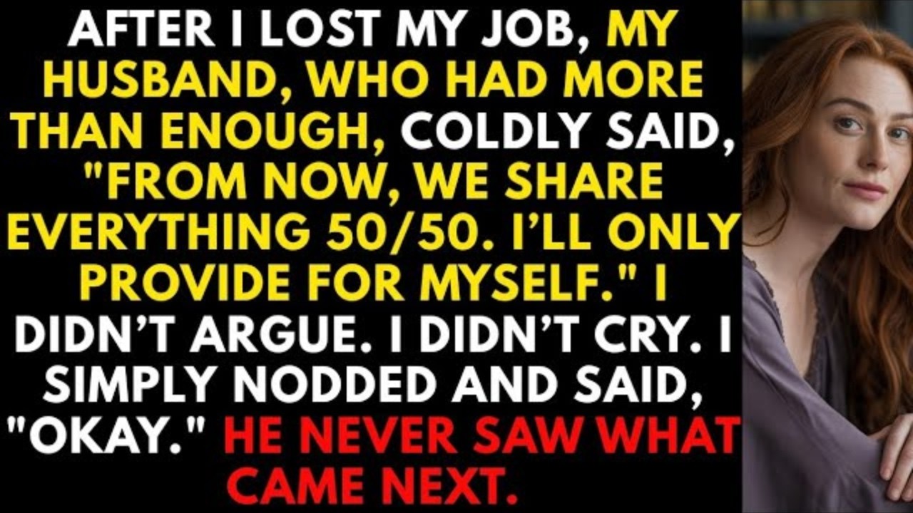 “After I Lost My Job, My Husband Cut Me Off—Days Later, He Begged While I Laughed in His Face”