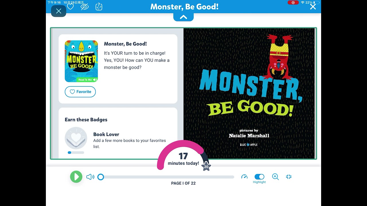 Monster be good 👍 (reading on Epic)