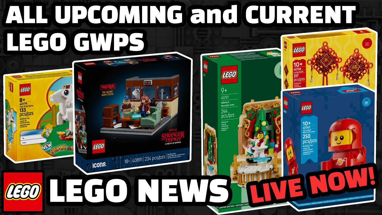 Текущие и предстоящие наборы LEGO GWPS | Возвращение космического малыша | Очень странные дела! |...