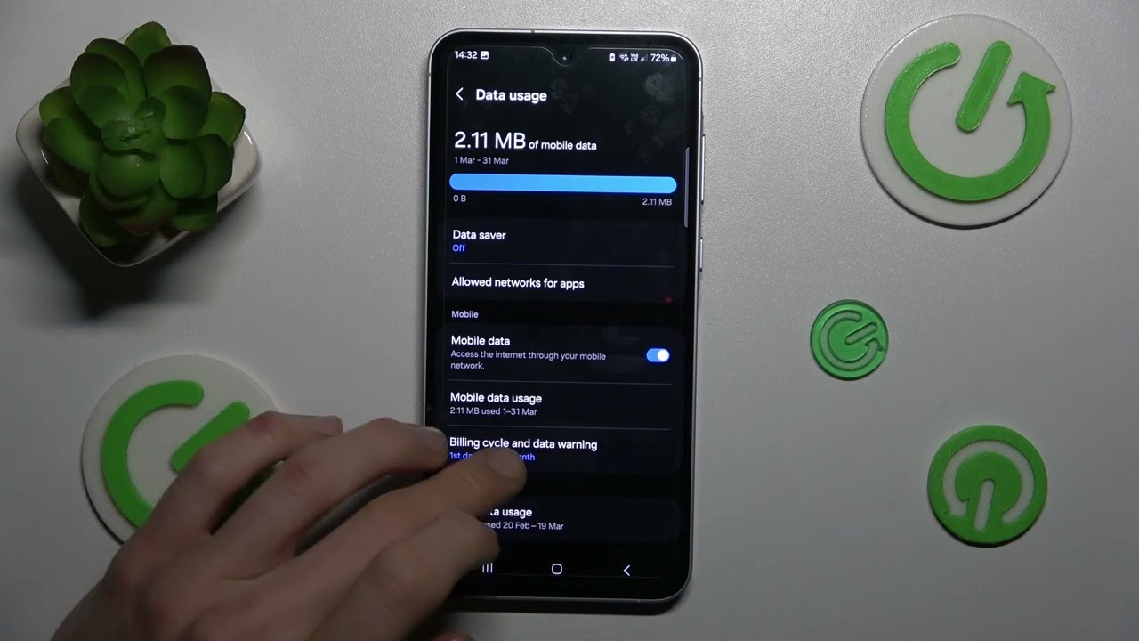 How to Set a Mobile Data Limit on SAMSUNG Galaxy A55 5G