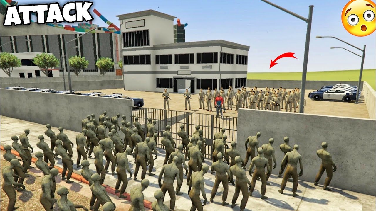 Zombies Attack On Police Station In Indian Bike Driving 3D Franklin With Police Chori Zombie Egg #1