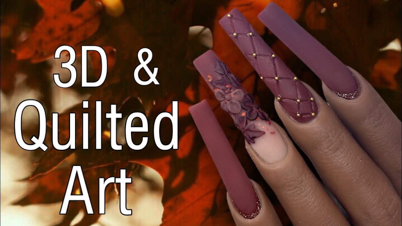 Fall Nails: Easy Quilted Nail + 3d Art Accent Nail Tutorial
