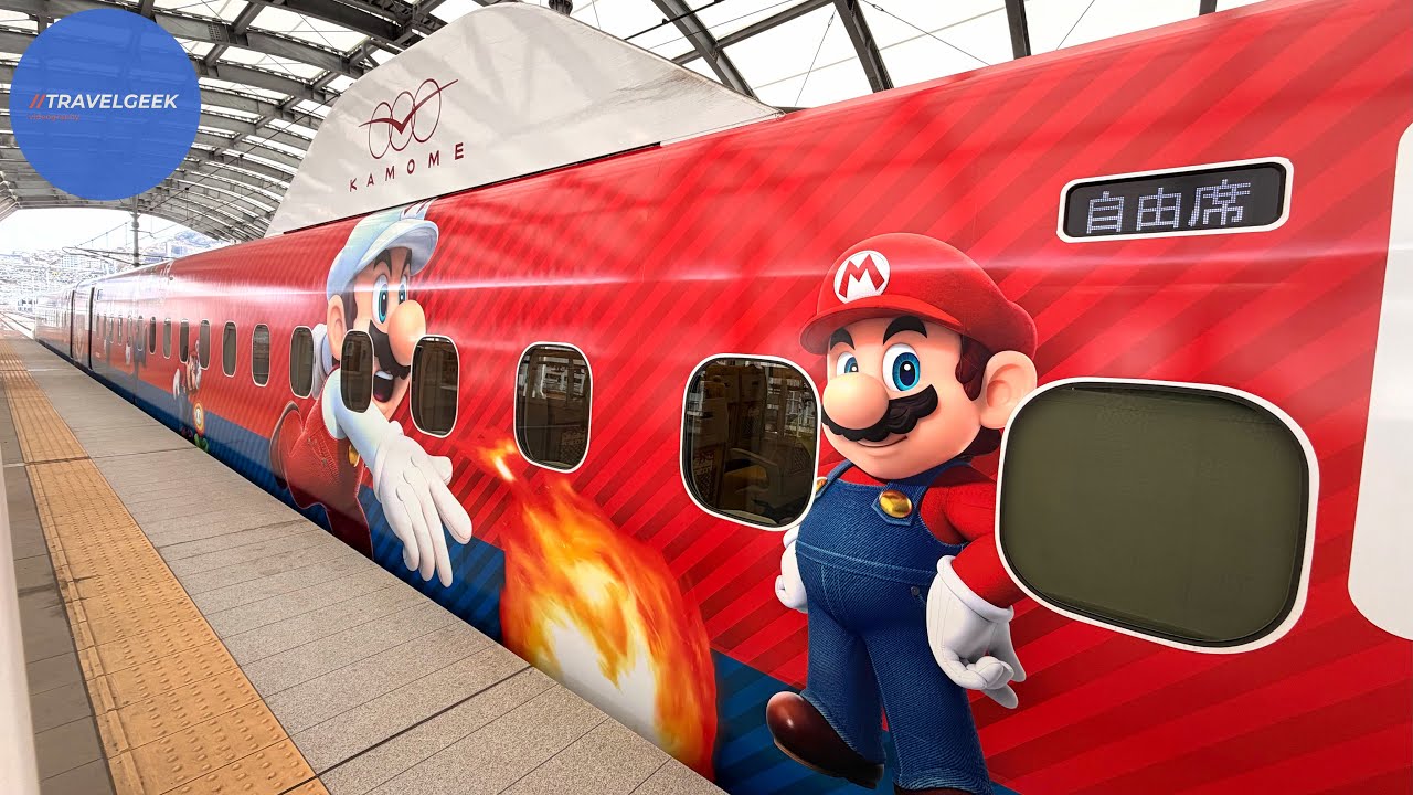 Jazda pierwszym japońskim pociągiem Shinkansen Super Mario | Hakata - Nagasaki