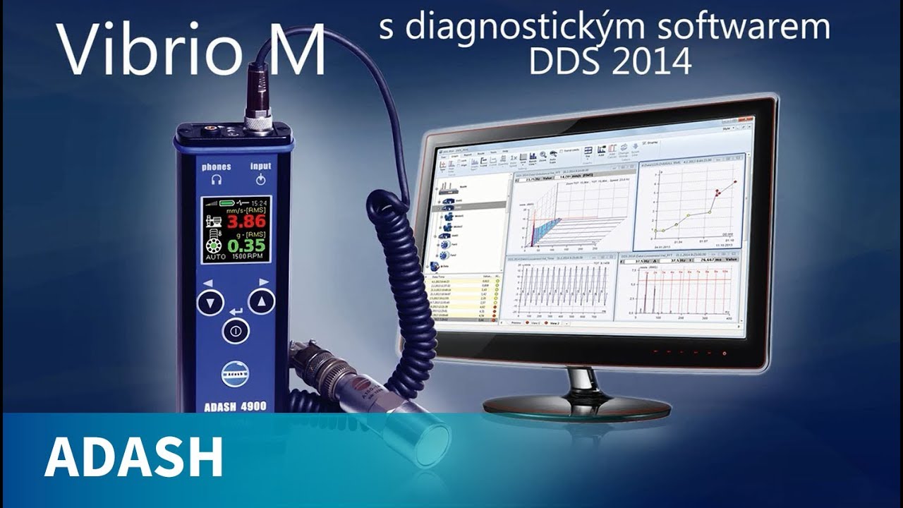 Adash A4900 Vibrio M - Vibrometr, Sběrač Dat, Analyzátor (CZ)