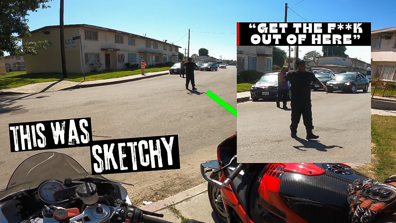WILD RIDE IN COMPTON ALMOST ENDS BADLY - BMW S1000RR