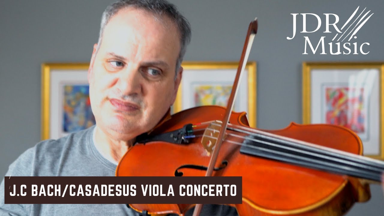 J.C. Bach/Casadesus Viola Concerto in C Minor | Ronald Houston |How to Play Viola Tutorial